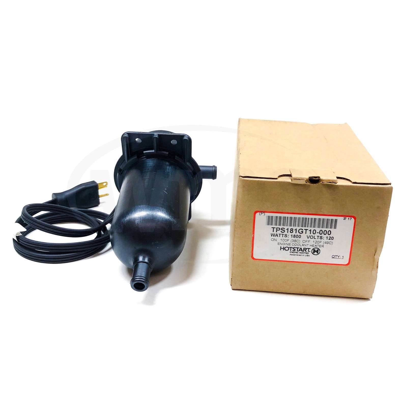TPS181GT10-000 Hotstart Engine Coolant Heater, Watts: 1800, Volts: 120