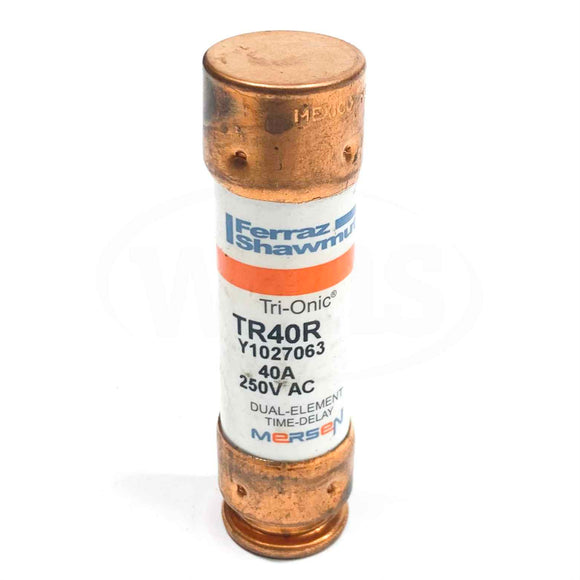 TR40R Ferraz Shawmut Mersen Fuse, Dual Element Time Delay 40A, 250VAC