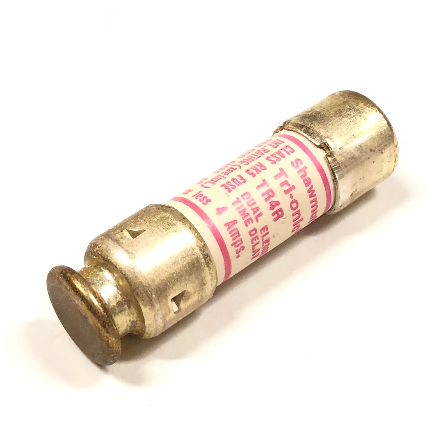 TR4R Tri-Onic Shawmut Silver Plated 250V Fuse