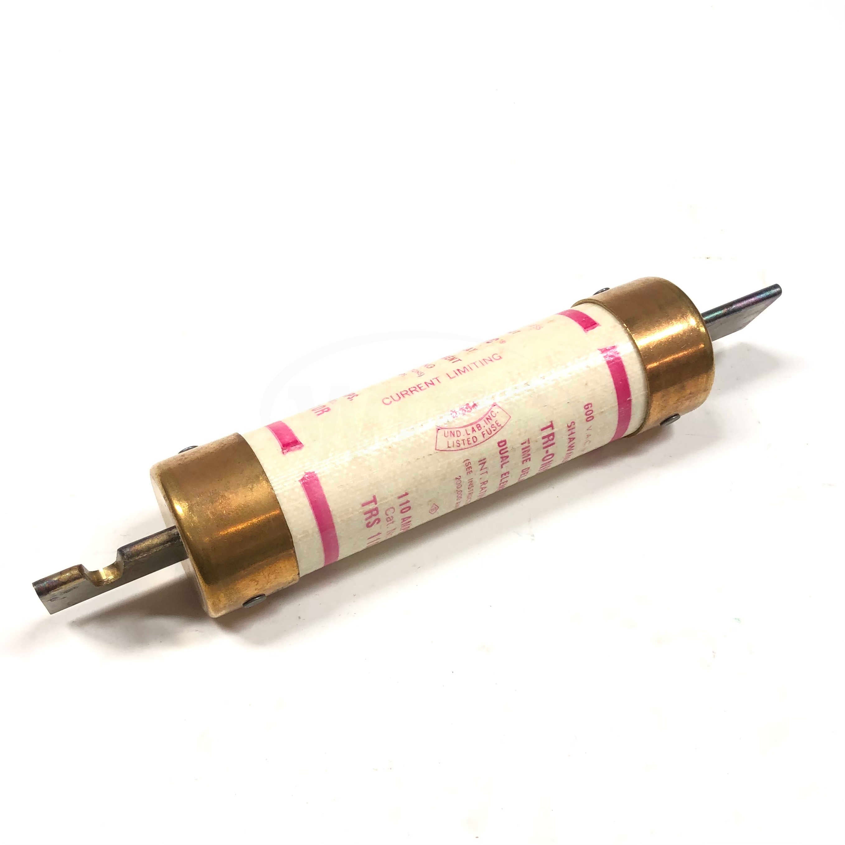 TRS-110R Shawmut Tri-onic Silver Plated 600V Time Delay Fuse - 0