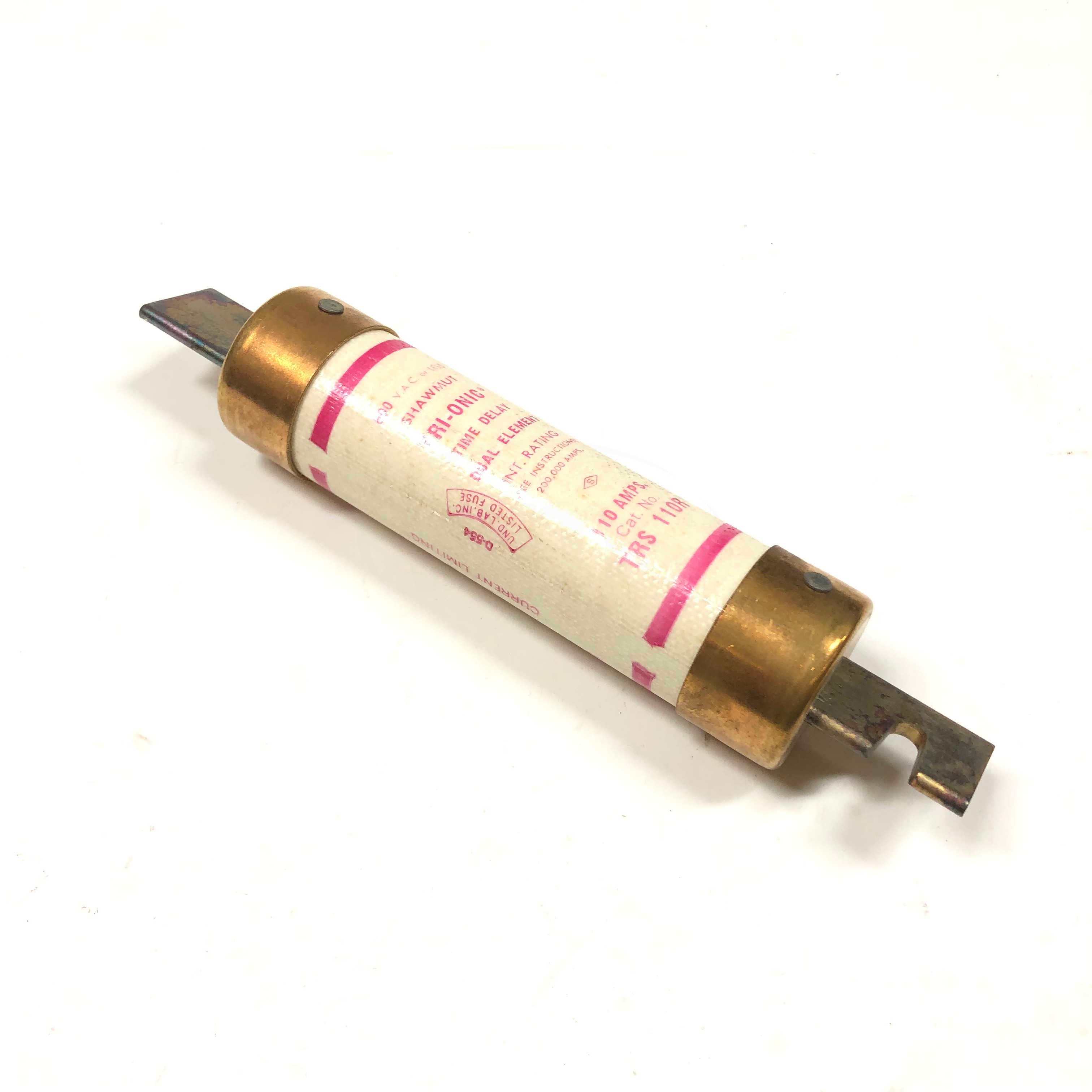 TRS-110R Shawmut Tri-onic Silver Plated 600V Time Delay Fuse