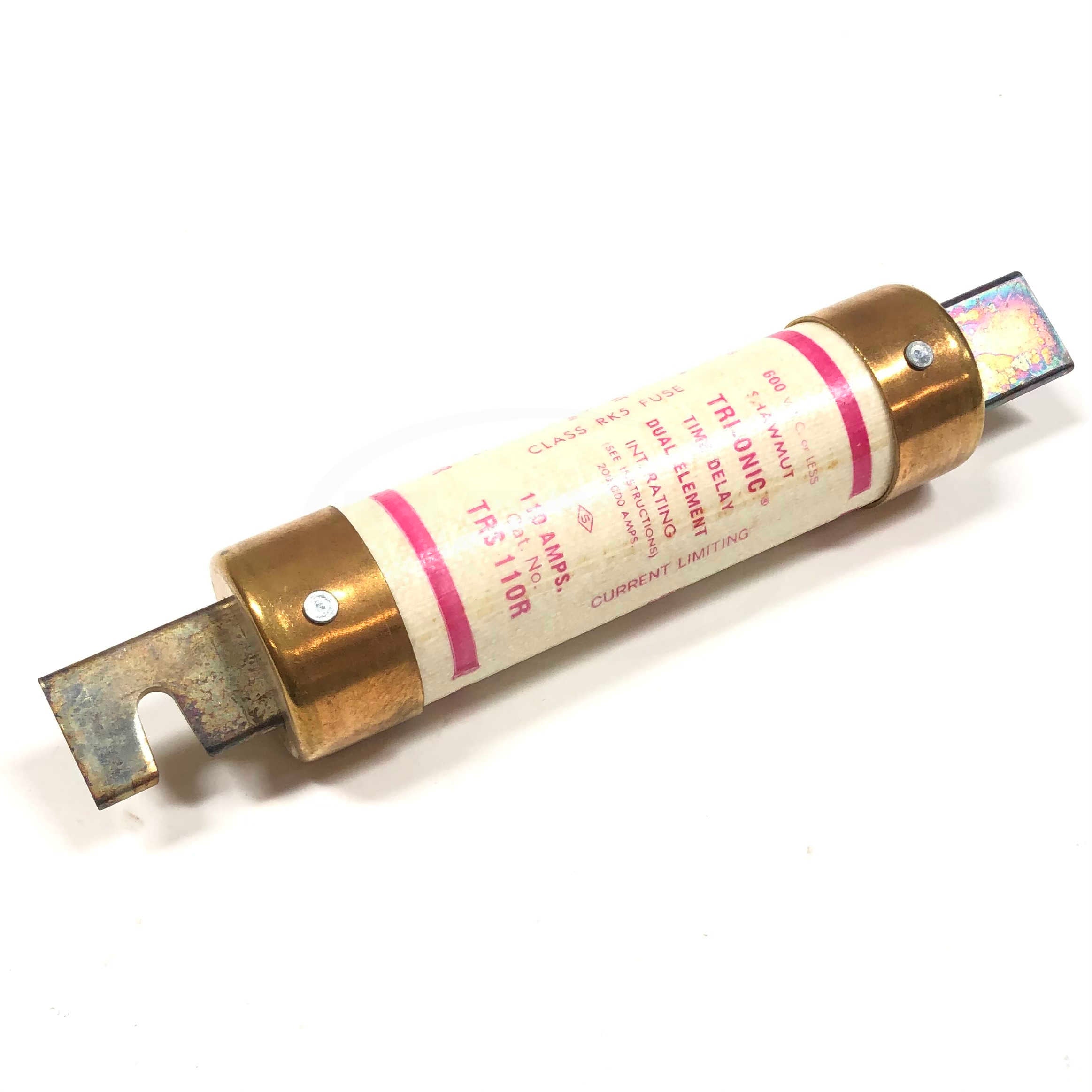 TRS-110R Shawmut Tri-onic Silver Plated 600V Time Delay Fuse