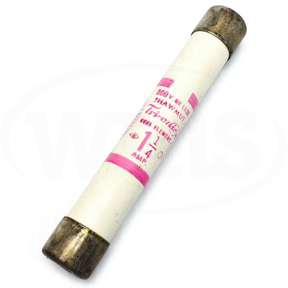 TRS1-1/4 Shawmut Dual-Element Fuse, 1-1/4 Amps, 600V