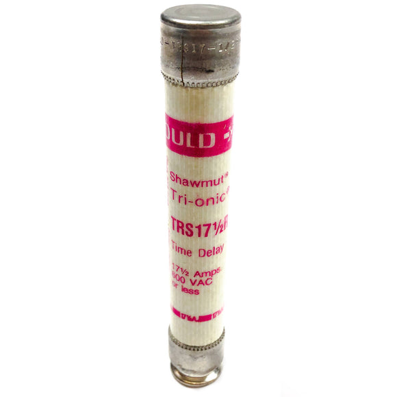 TRS17-1/2R Gould Shawmut Time Delay Fuse, 17 1/2Amp, 600VAC, Class RK5, 200kA IR