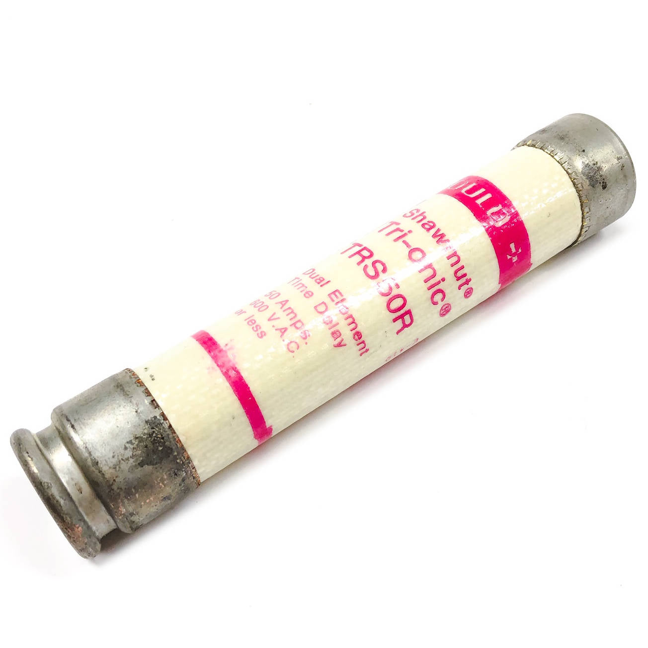 TRS50R Gould Shawmut Fuse, Dual Element, Time Delay, 50 A, 600 VAC, IR 200kA