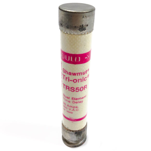 TRS50R Gould Shawmut Fuse, Dual Element, Time Delay, 50 A, 600 VAC, IR 200kA