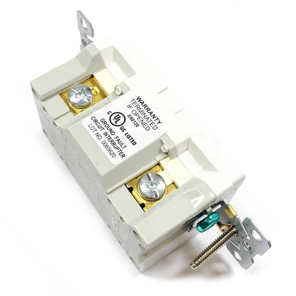 TRSGF15W Eaton GFCI Self-Test Receptacle, White