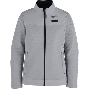 F102G-21M Milwaukee M12 Women's Heated AXIS Jacket, Gray, Medium