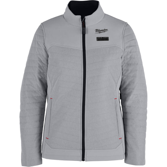 F102G-21M Milwaukee M12 Women's Heated AXIS Jacket, Gray, Medium
