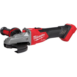 2887-20 Milwaukee M18 FUEL 5" Flathead Braking Grinder, Slide Switch Lock-On