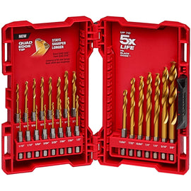 48-89-4631 Milwaukee 23 Piece SHOCKWAVE RED HELIX Titanium Drill Bit Set