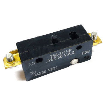 3ASM5A3B3 General Electric GE Snap-Action Switch, SPST, 15A 250VAC