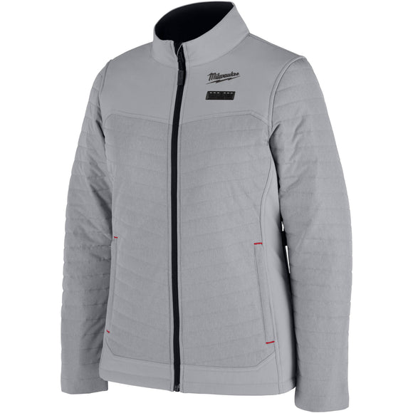 F102G-21S Milwaukee M12 Women's Heated AXIS Jacket, Gray, Small