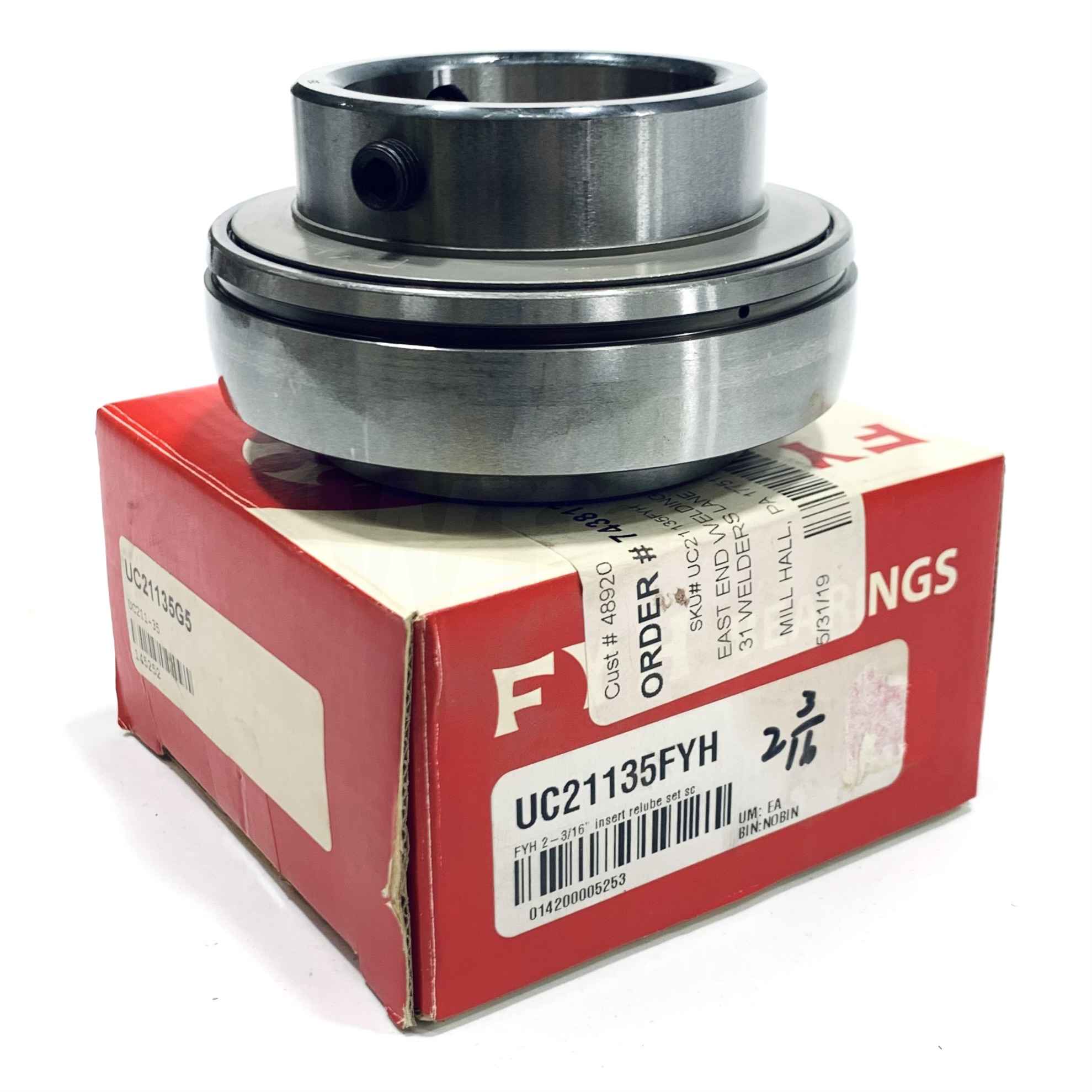 UC21135FYH FYH Insert Mounting Bearing, 2-3/16"