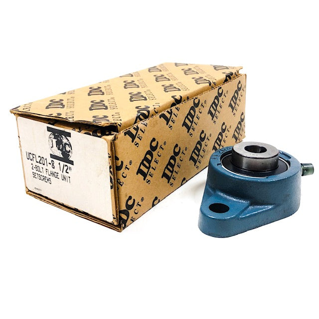 UCFL201-8 1/2" IDC 2-Bolt Flange Unit W/Setscrews