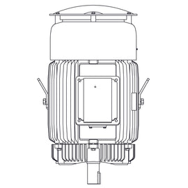 EPV0502C Teco-Westinghouse 50HP Cast Iron Electric Motor, 3600 RPM