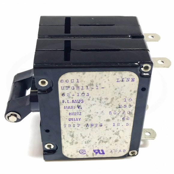 UPGH11-1-62-103 Airpax 10Amp 250V Circuit Breaker