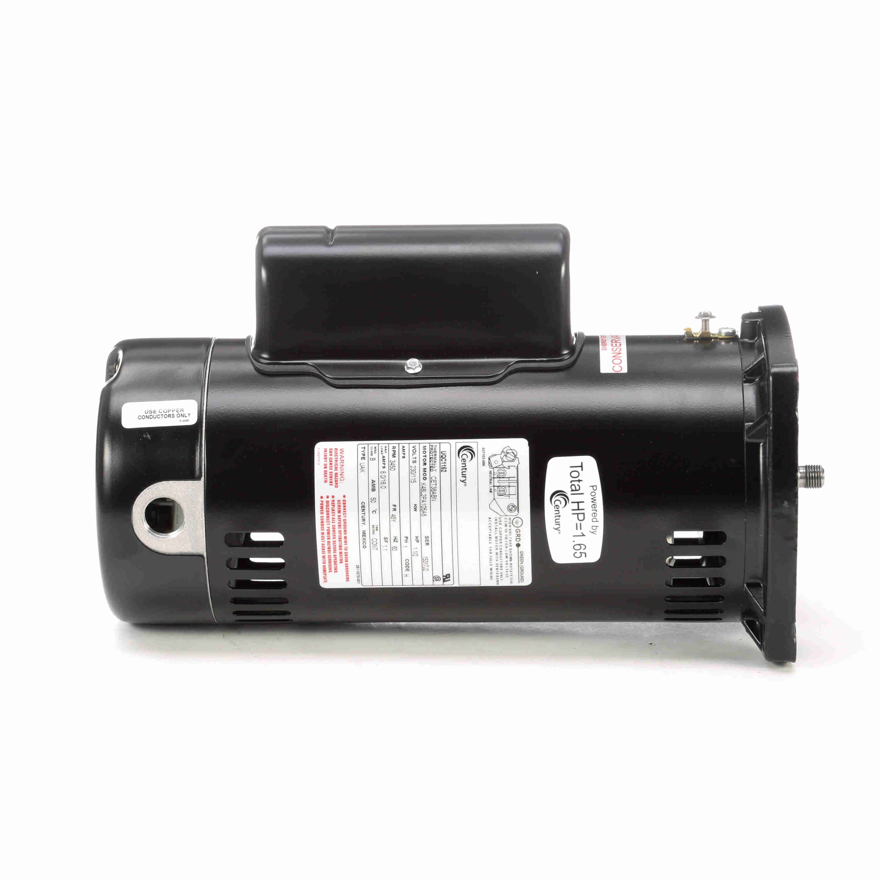 UQC1152 Century 1.5HP Pool Pump Electric Motor, 3600RPM