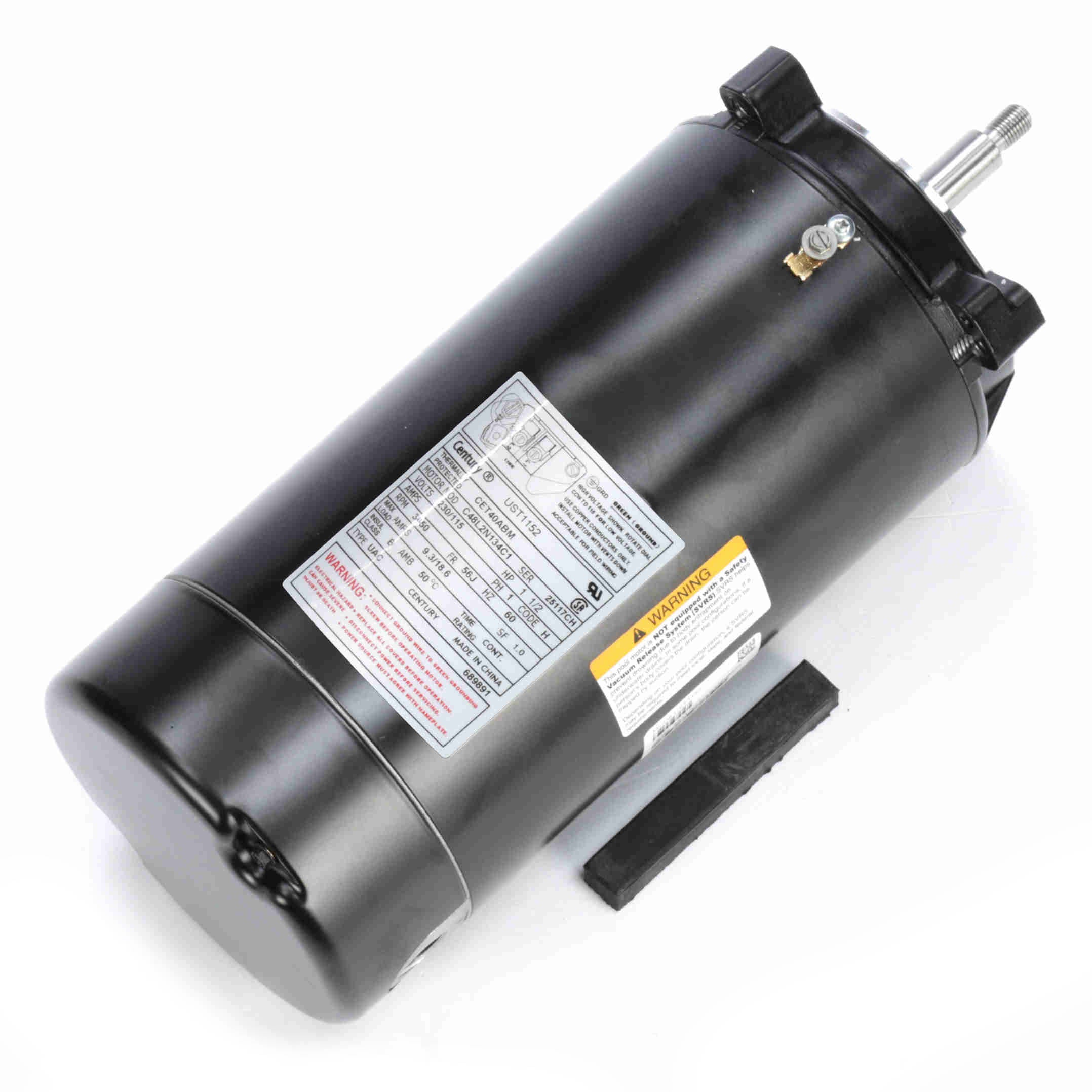 UST1152 Century 1.5HP Pool Filter Electric Motor, 3450RPM