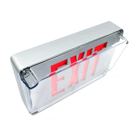 UX61R Cooper Exit/Emergency Light, Silver - 0