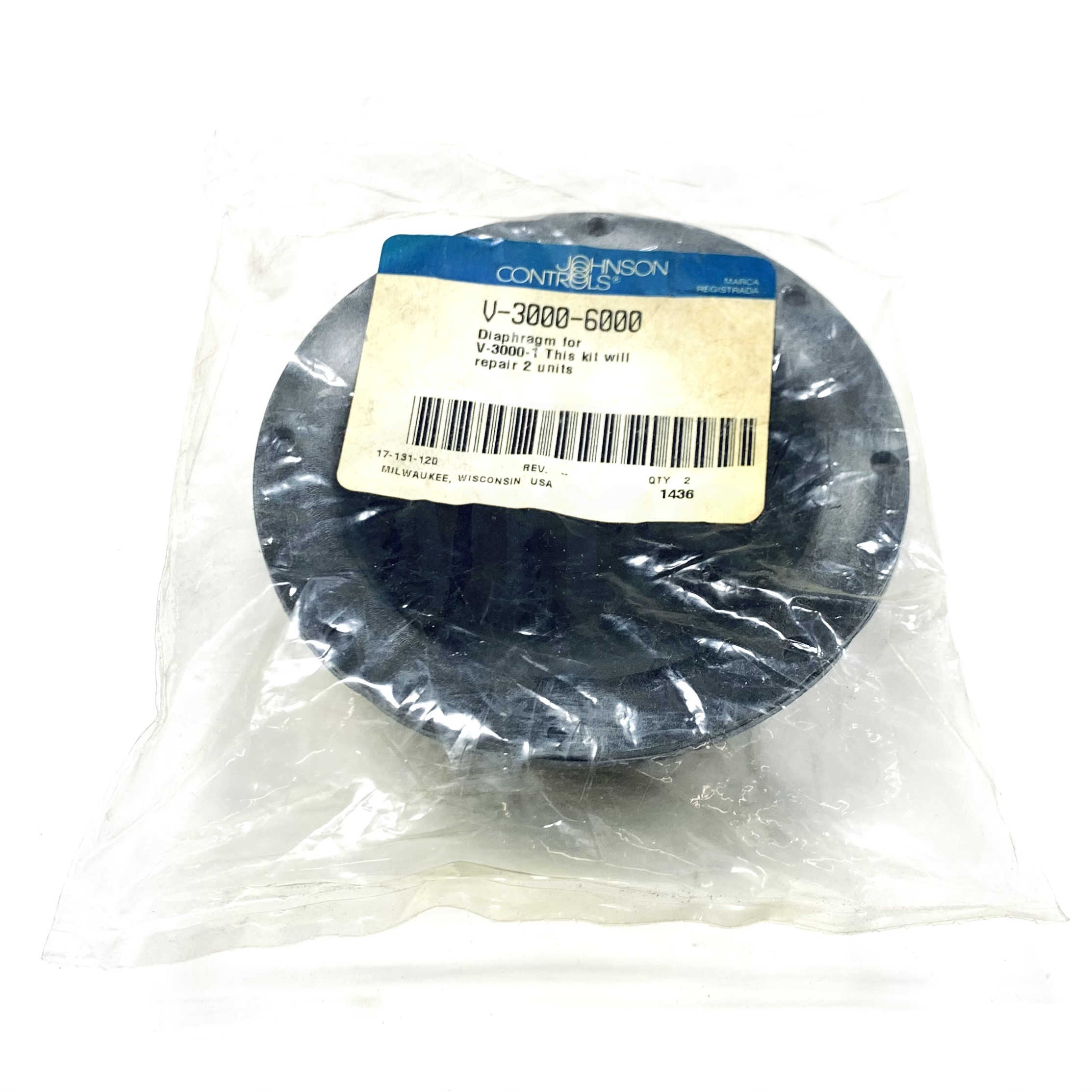 V-3000-6000 Johnson Controls Replacement Diaphragm