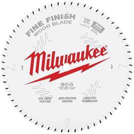 48-40-1028 Milwaukee 10" 60T Circular Saw Wood Cutting Blade