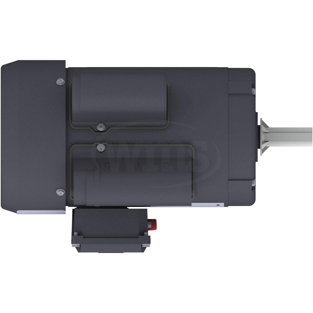 RD1-RS-TF-56H-4-B-C-1 Techtop 1HP Farm Duty Electric Motor, 1750RPM ...
