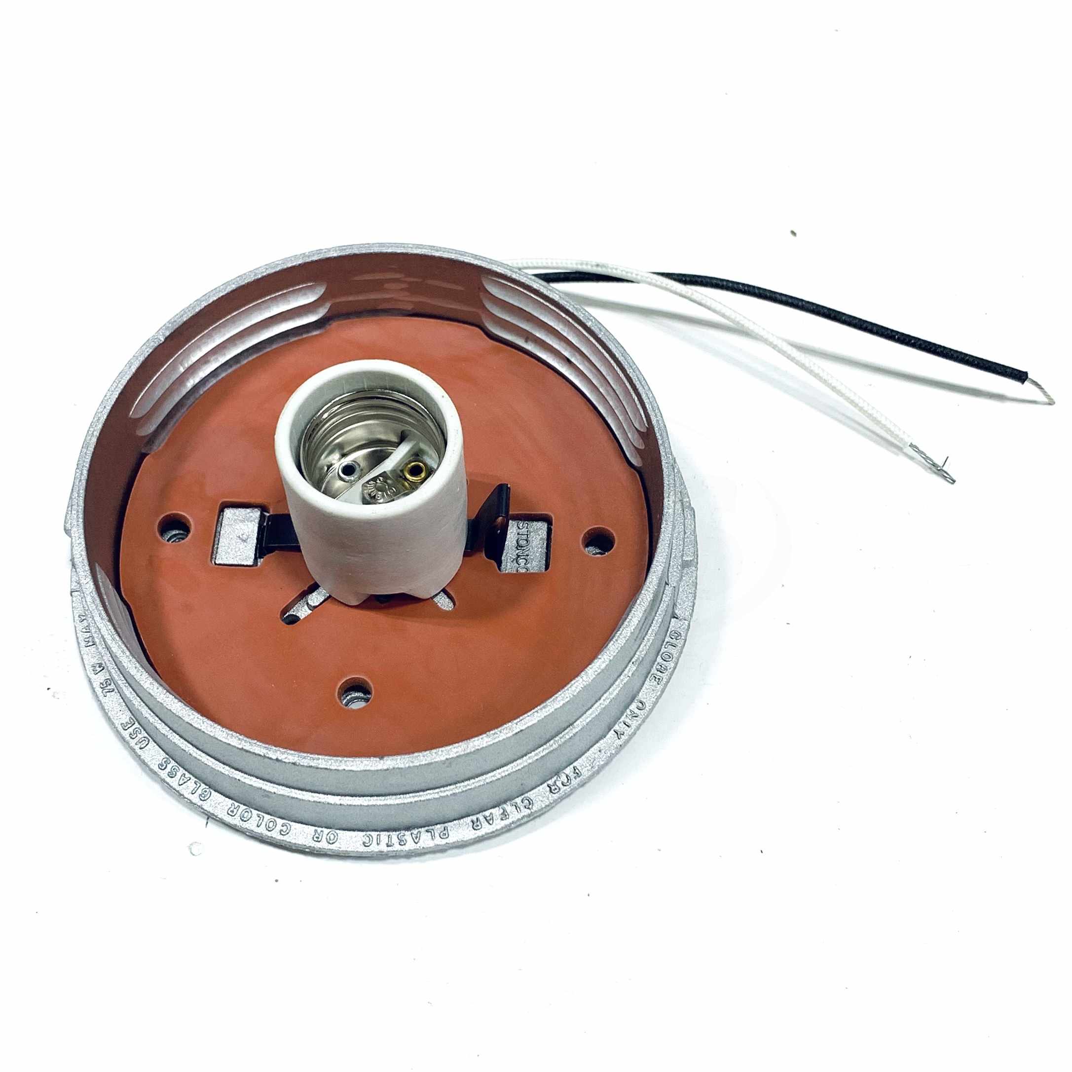 VCXL10A Stonco Roughlyte 200W Ceiling Mount W/ Lexan Globe