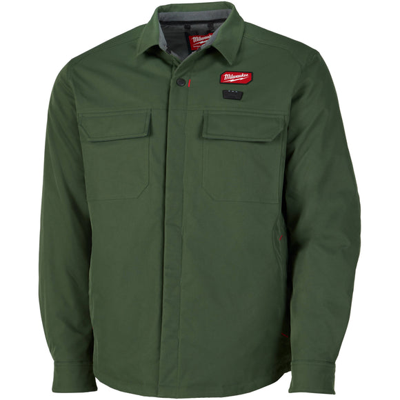 M103E-21S Milwaukee M12 Heated Shirt Jacket Kit, Green, Small