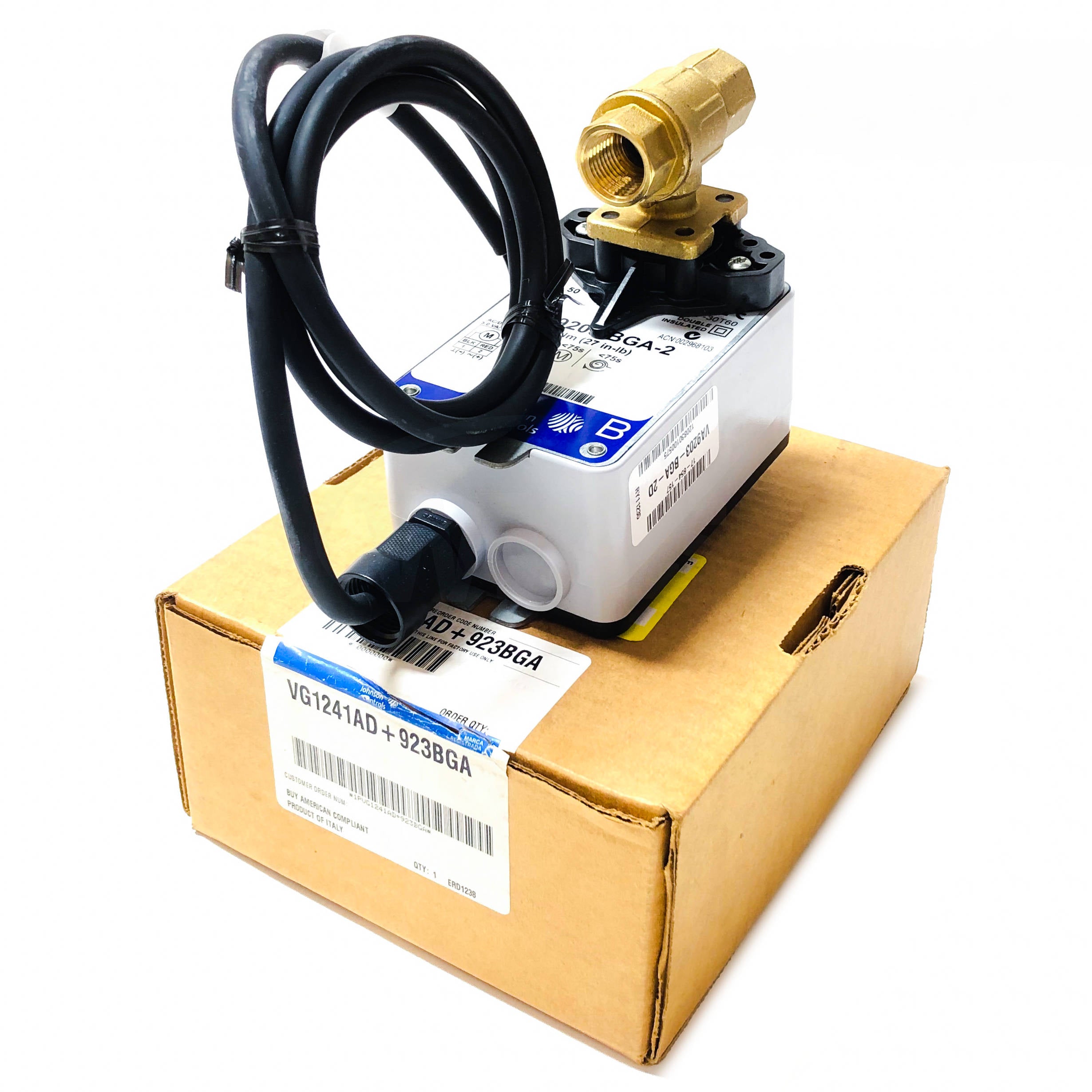 VG1241AD+923BGA Johnson Controls Valve Assembly, 24VAC/DC