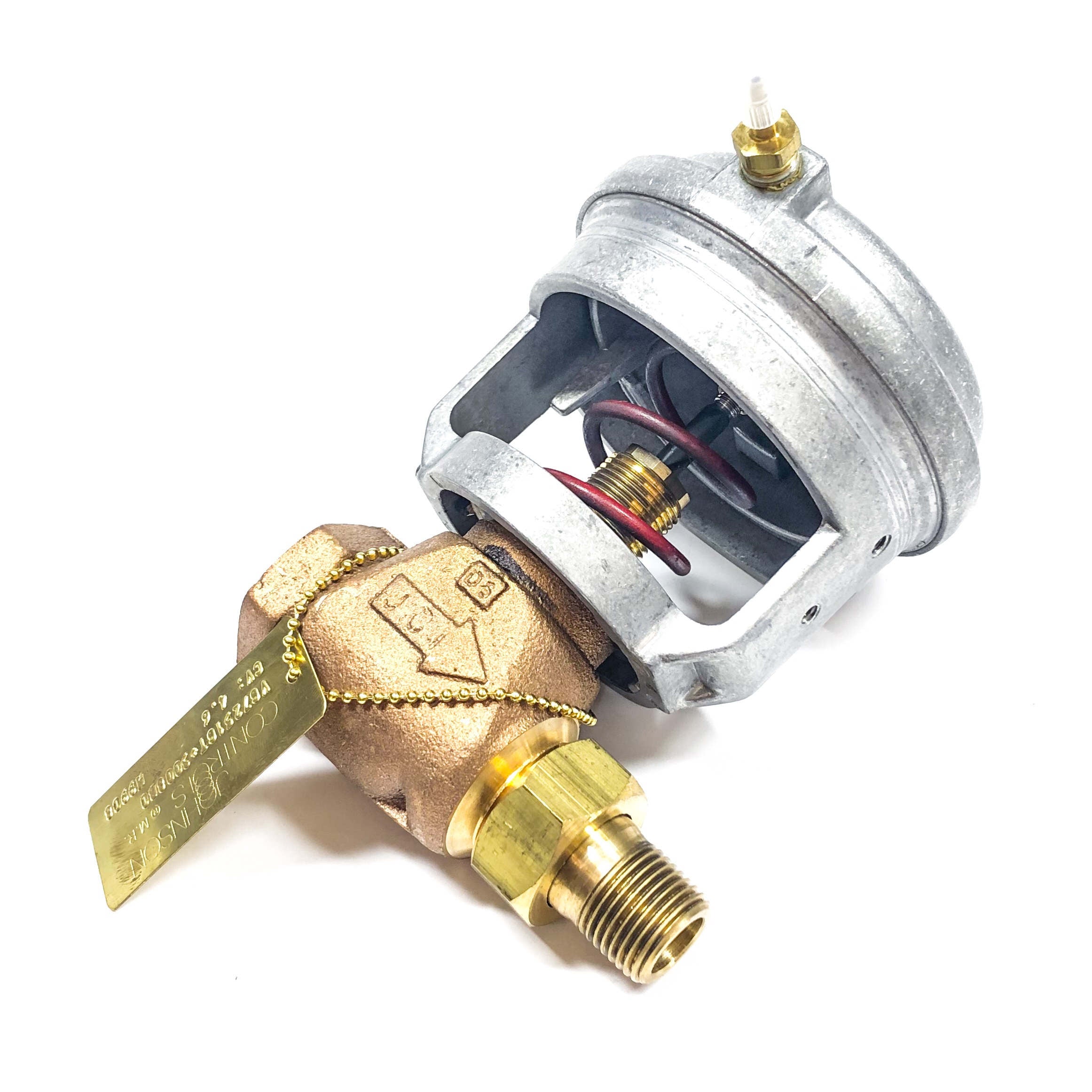 VG7251GT+3008B0 Johnson Controls 2W NO Valve Union Globe/Angle Brass 3-6 PSI