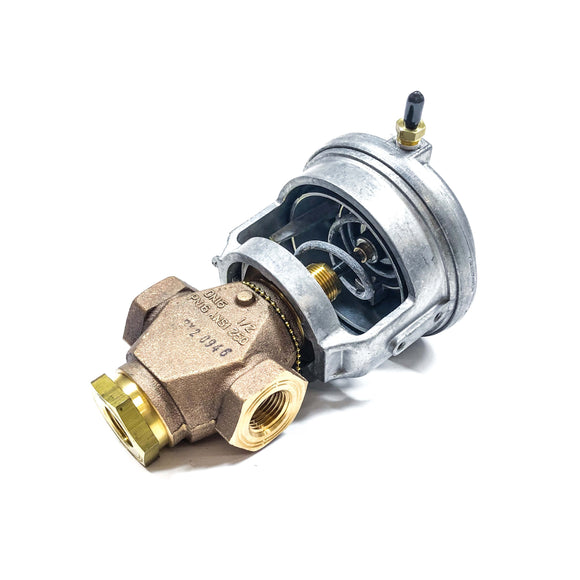 VG7842ET+3008B Johson Controls Valve Assembly 1/2" 2W NO NPT Brass 3-6PSI Spring
