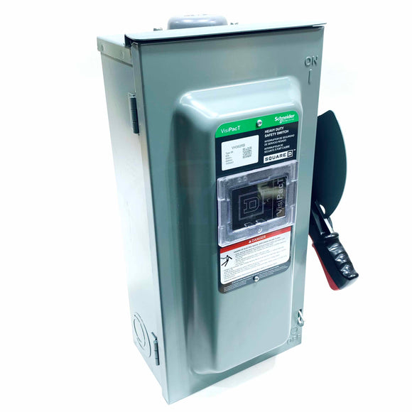VH362RB Square D Heavy Duty Dafety Switch, 60A 600V~50/60Hz, Type 3R
