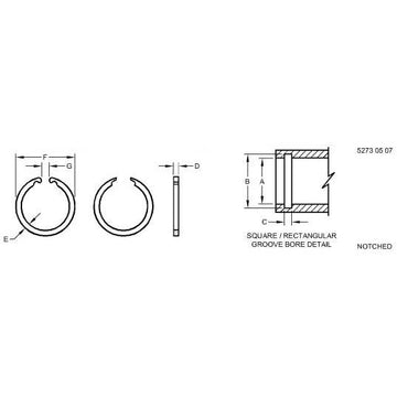 4003640 John Deere Snap Ring