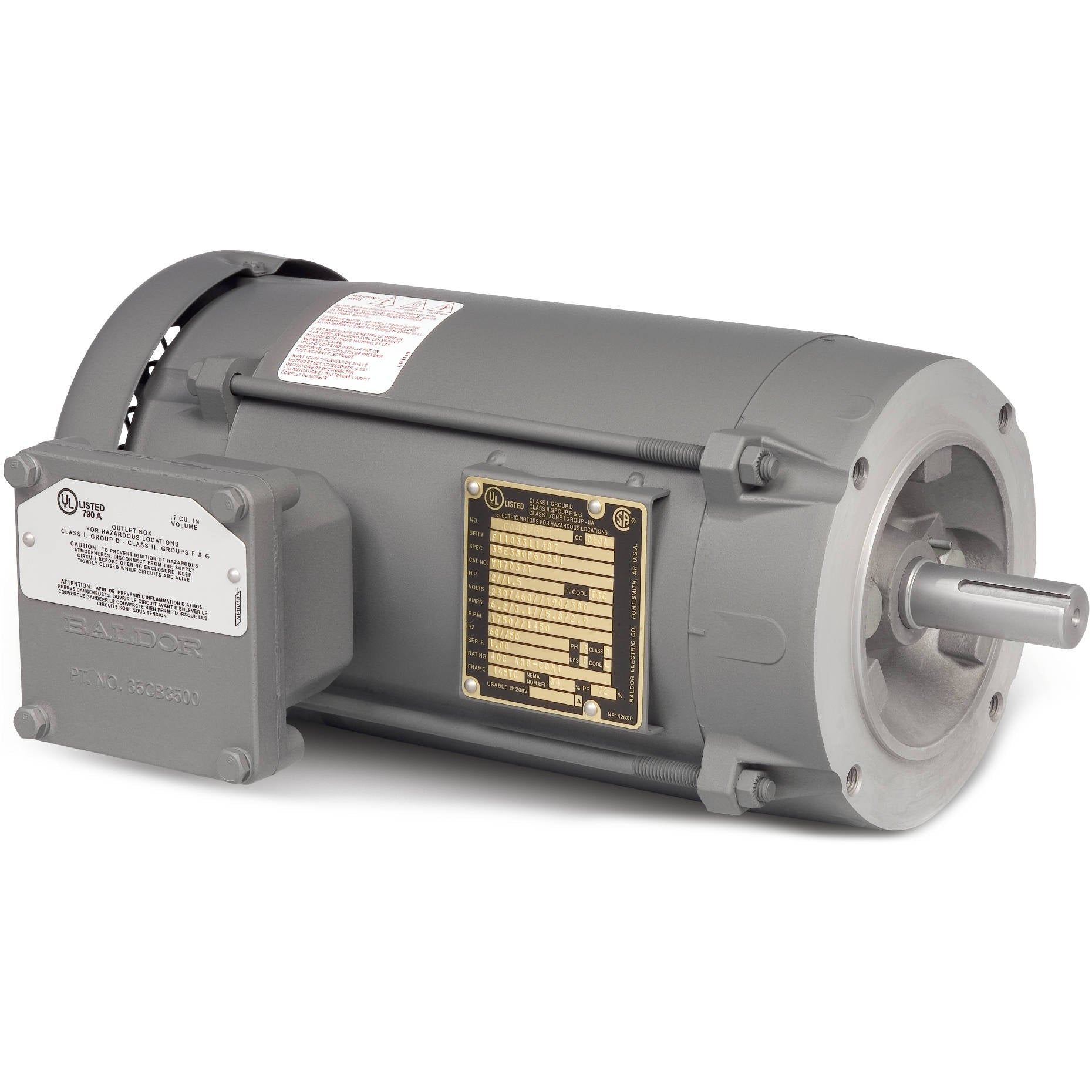 Electric Motors, Single Phase, Explosion Proof