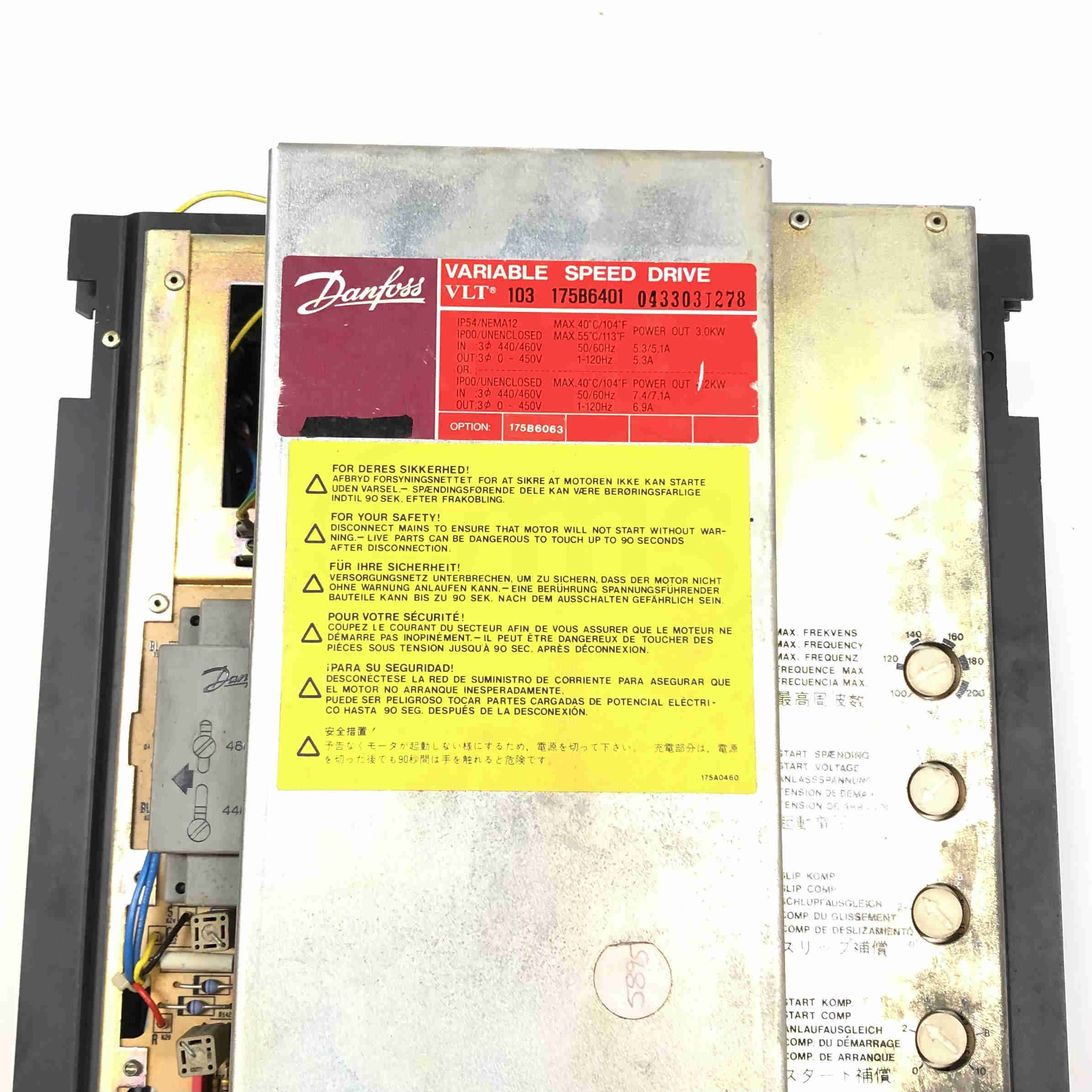 VLT-103-175B6401 Danfoss Variable Speed Drive, 480V. - 0