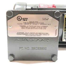 VM7002A Baldor 1/3HP Explosion Proof Electric Motor, 1725RPM - 0