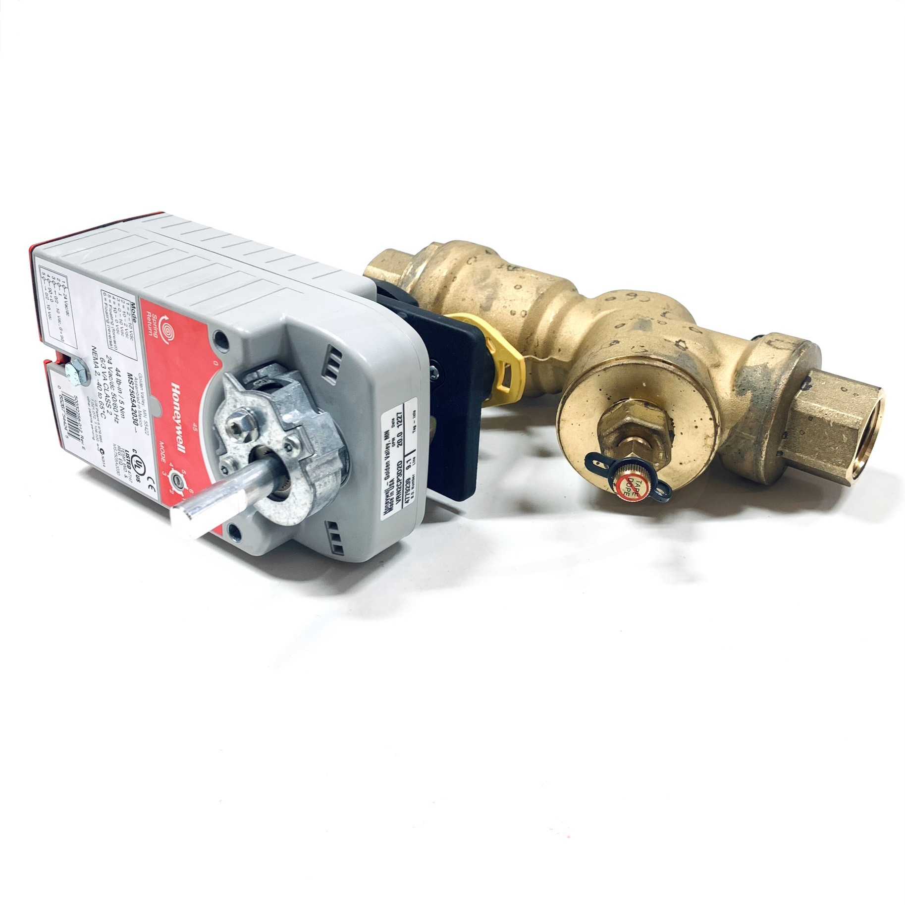 VRN2CP3D2D Honeywell Regulated Control Valve, 20.0 GPM, 1" NPT, MS7505A2030