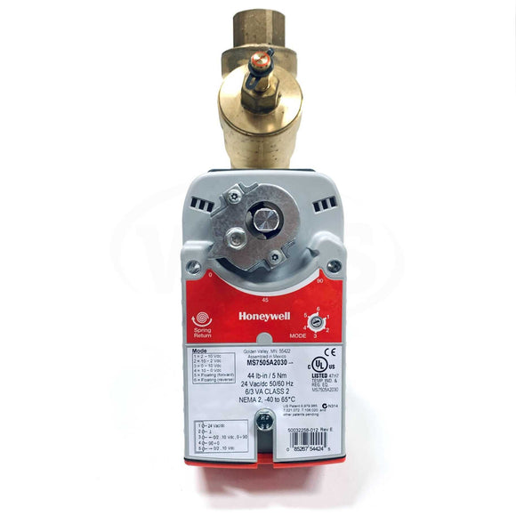 VRN2CP3D2D Honeywell Regulated Control Valve, 20.0 GPM, 1" NPT, MS7505A2030