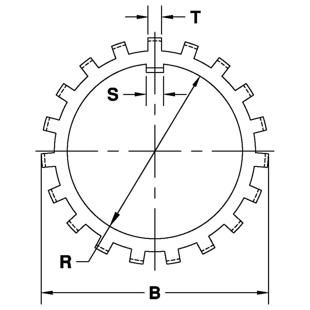 W-14 Bearing Retainer Lock Washer - 0