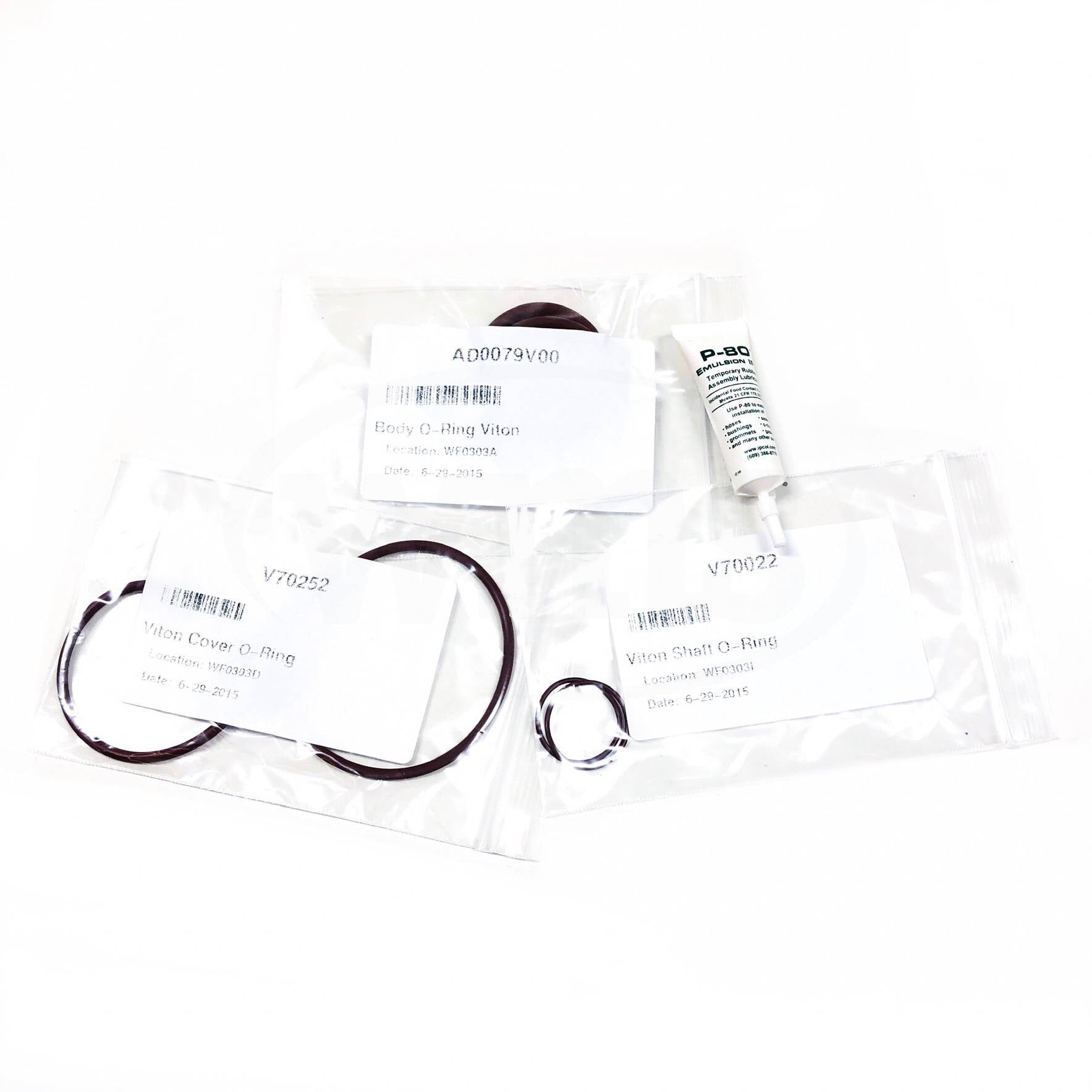 WA0150EK/SO/V Wright Flow TRA10 Single O-Ring Elastomer Kit, Viton - 0