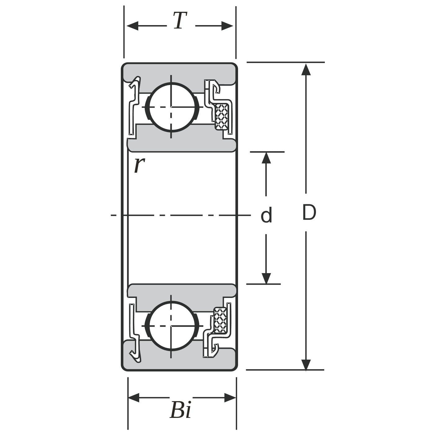 WC87501 Ball Bearing, Felt Seal / Shielded - 0