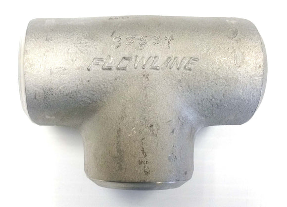 Flowline 85534 304 Stainless Steel Tee 1-1/4" Schedule S/80S