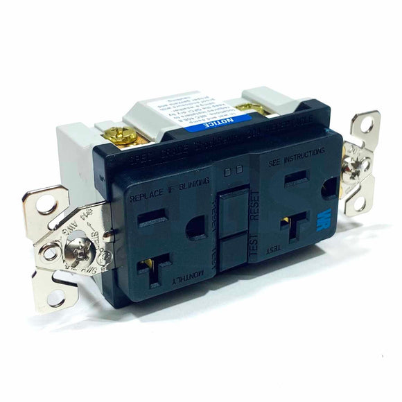 WRSGF20BK Eaton GFCI Self-Test Receptacle, (Black)