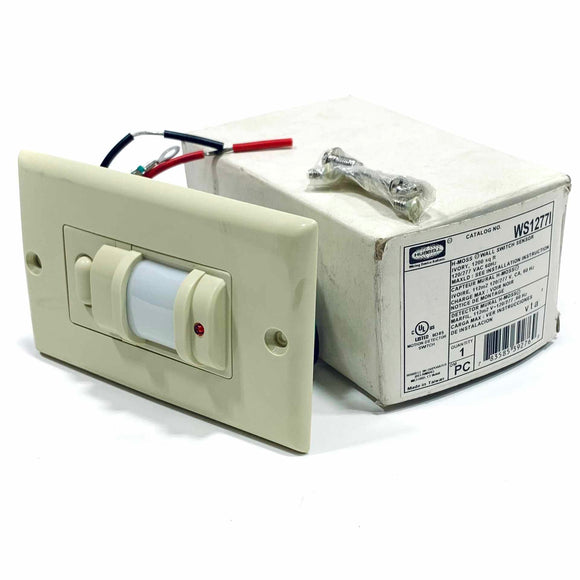 WS277I Hubbell Occupancy Sensor Wall Switch, 277VAC 60Hz, Max Load 1800W