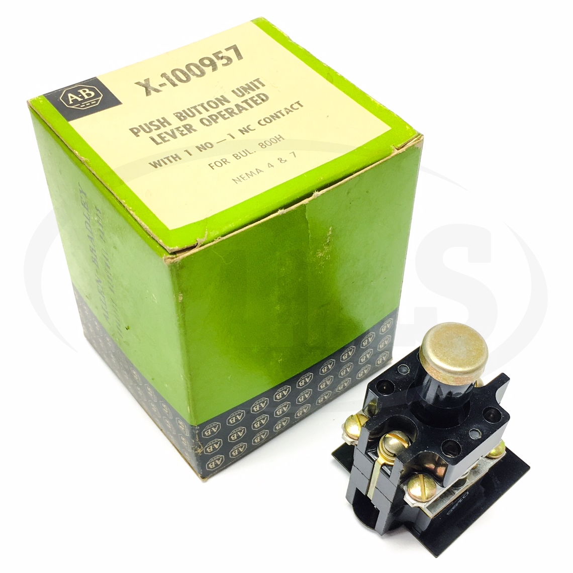 X-100957 Allen-Bradley Push Button Unit, 1NO/1NC