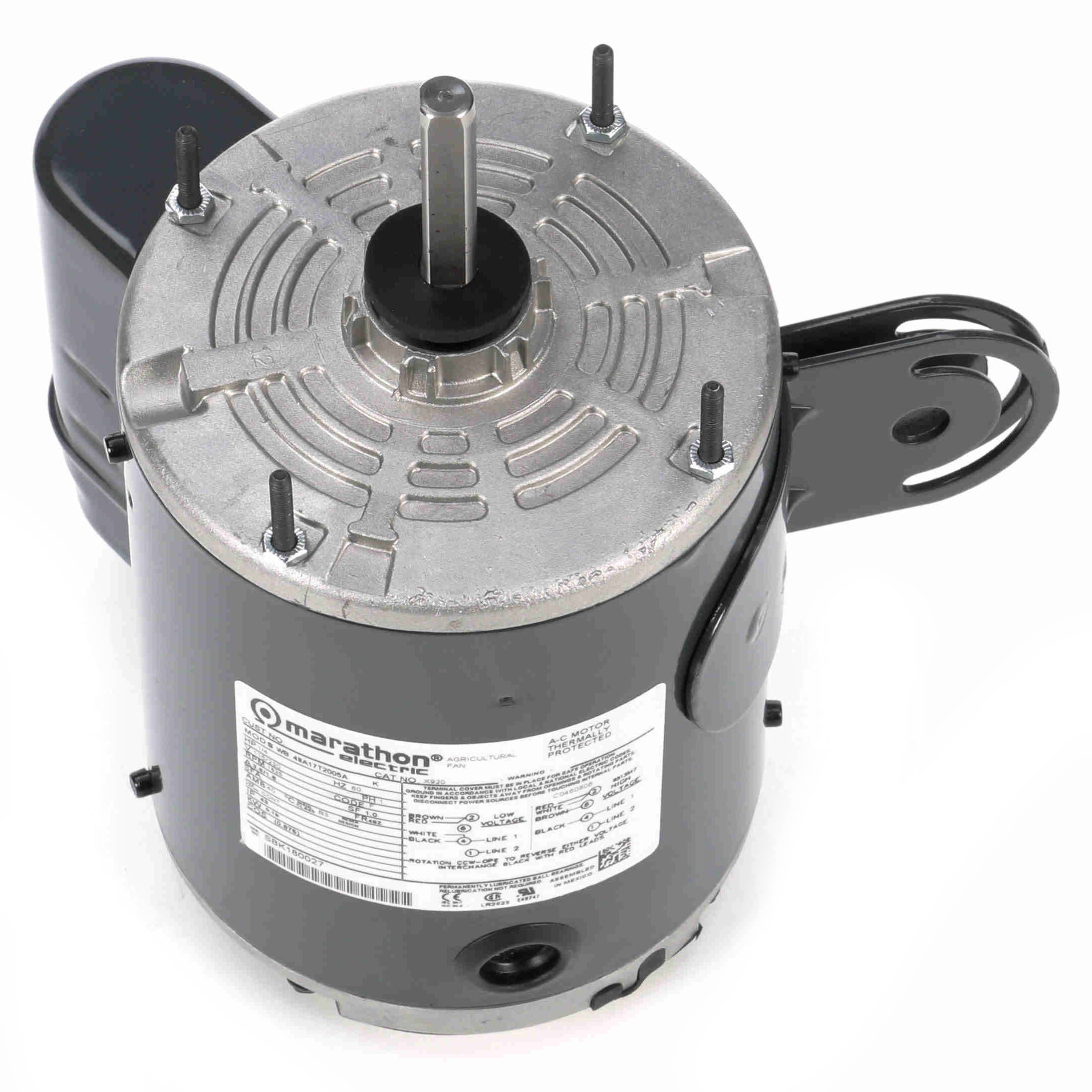 X920 Marathon 1/4HP Pedestal Fan Electric Motor, 1625 RPM - 0