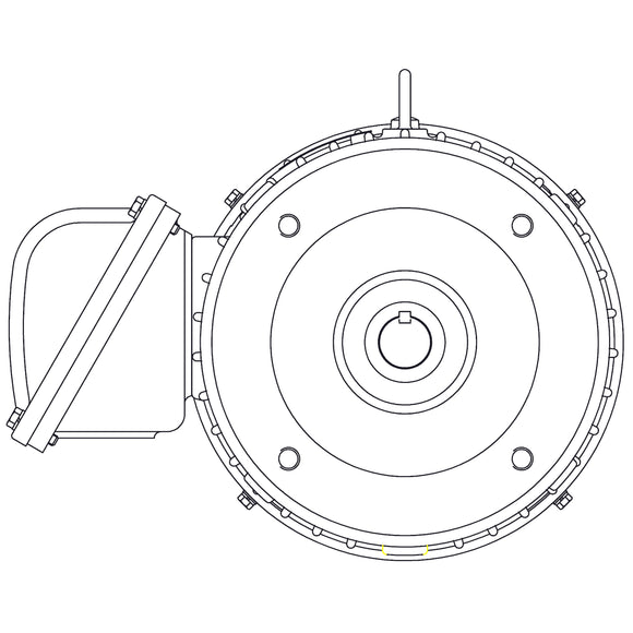 XV1/56C Teco-Westinghouse 1.5HP Explosion Proof Electric Motor, 1200 RPM