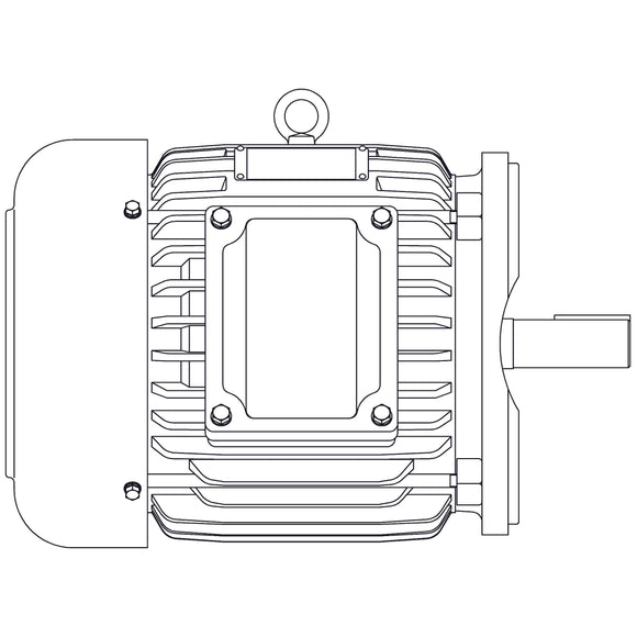 XV1/56C Teco-Westinghouse 1.5HP Explosion Proof Electric Motor, 1200 RPM