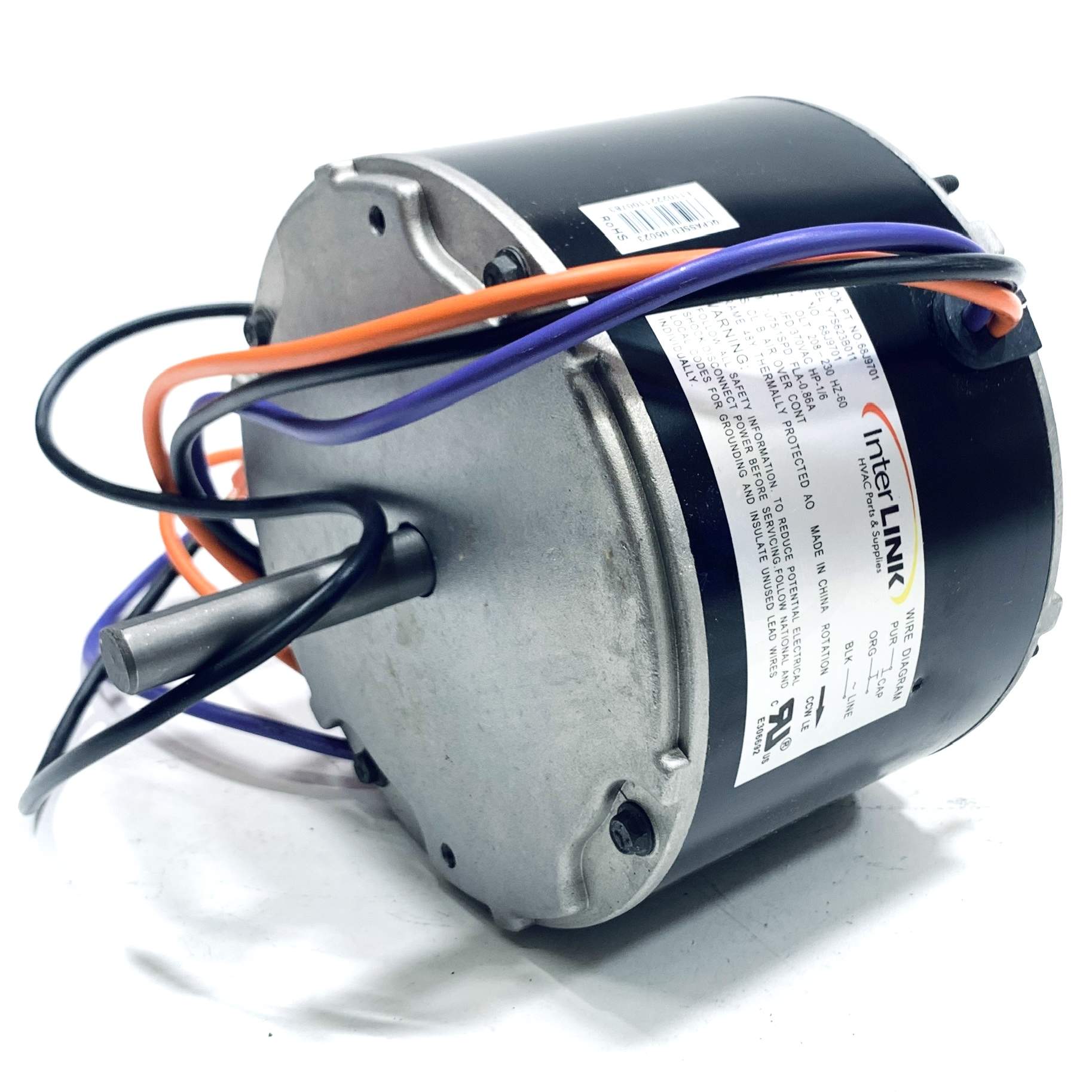 Y7S623B011 Lennox Condenser Fan Motor 1/6 HP,1075 Rpm, 208-230V